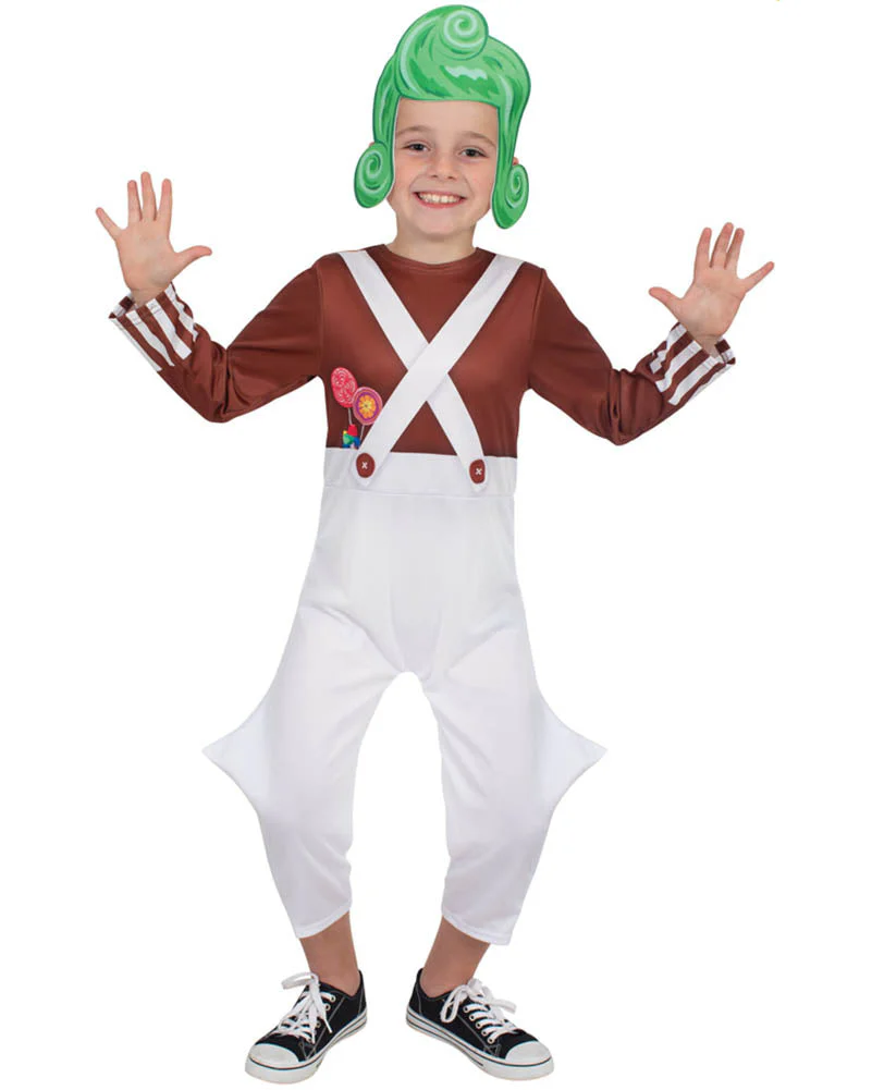 Willy Wonka and the Chocolate Factory Oompa Loompa Kids Book Week Costume