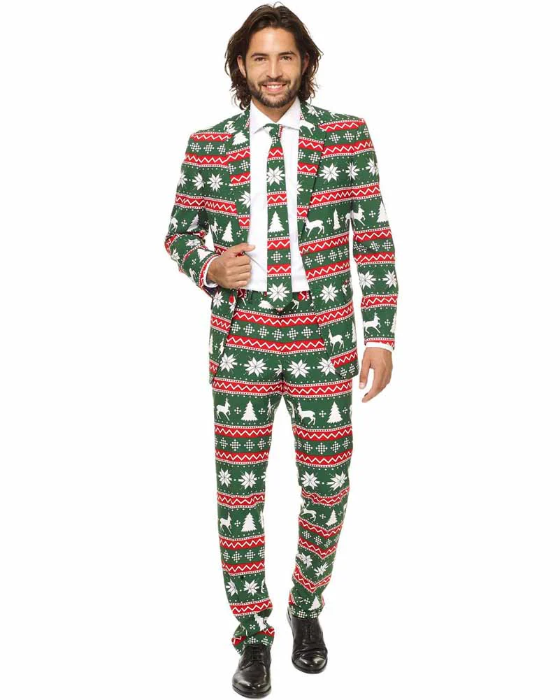 Opposuit Festive Green Premium Mens Suit - Image 3