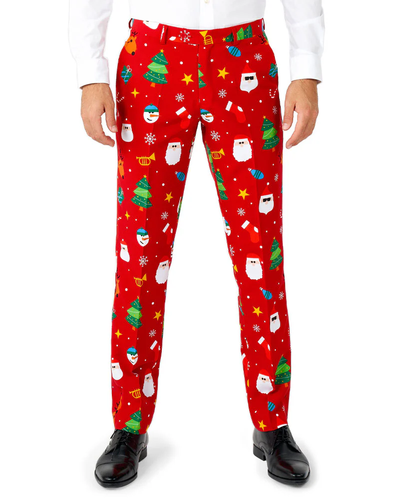 Opposuit Festivity Red Premium Mens Christmas Suit - Image 3