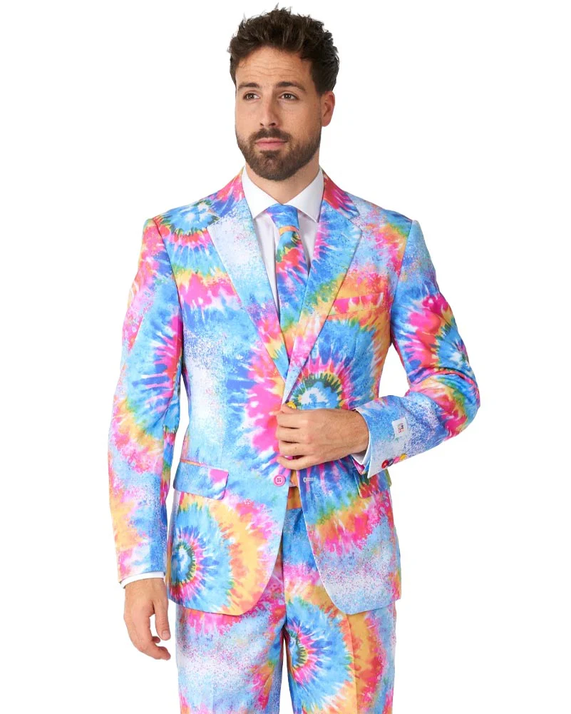 60s Opposuit Mr Tie Dye Premium Mens Suit - Image 2