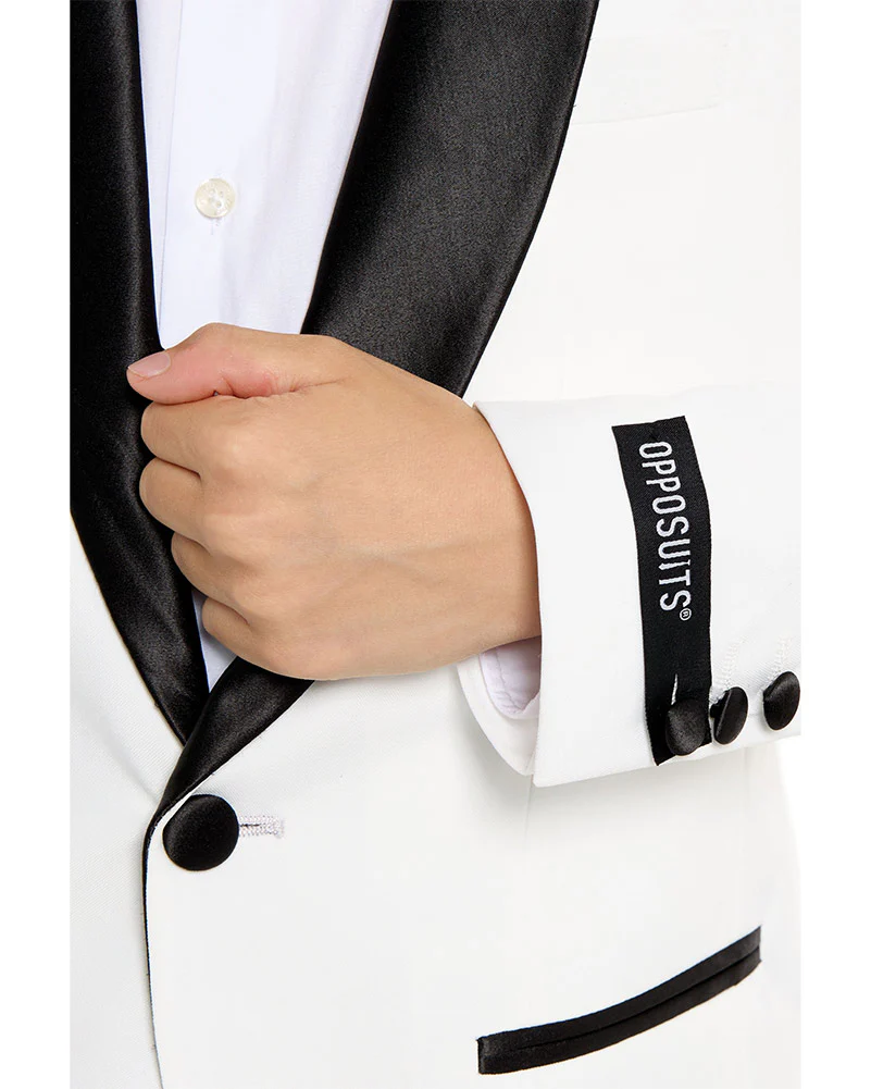 70s Opposuit Pearly White Premium Teen Boys Costume - Image 6