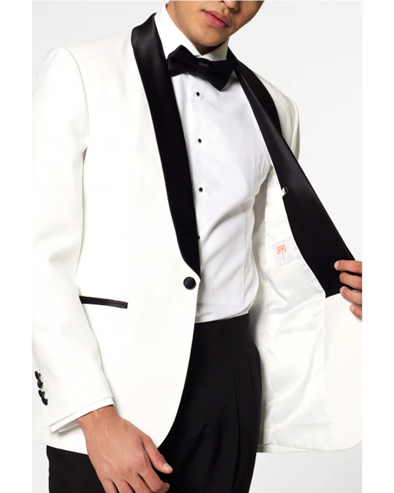 Opposuit Pearly White Tuxedo Premium Mens Costume - Image 3