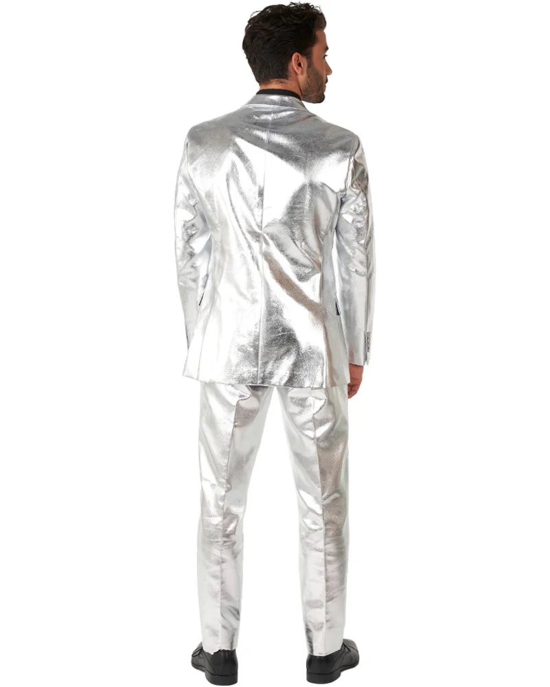 70s Opposuit Shiny Silver Premium Mens Suit - Image 5