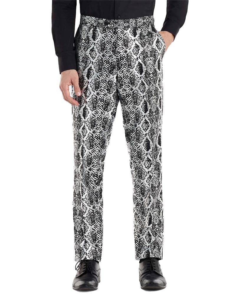 Opposuit Shiny Silver Snake Premium Mens Suit - Image 4