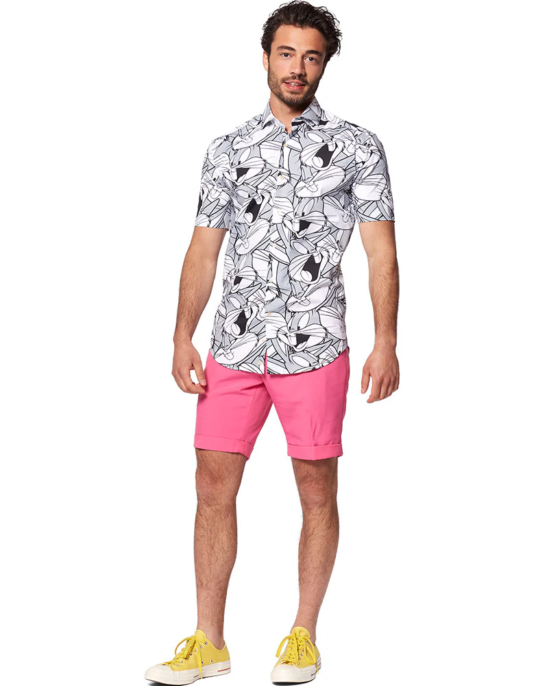 Opposuit Summer Bugs Bunny Mens Shirt - Image 2