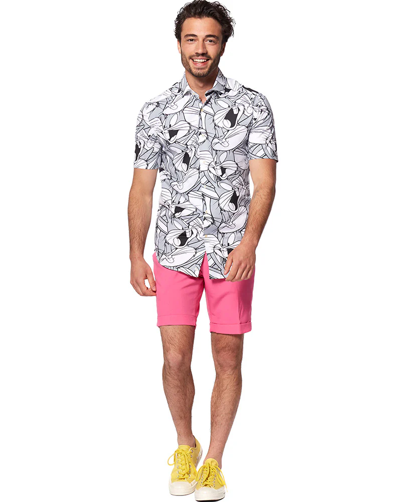 Opposuit Summer Bugs Bunny Mens Shirt - Image 4