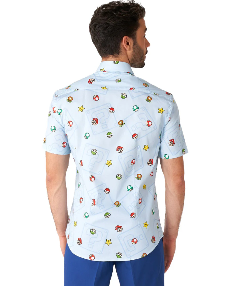 Opposuit Summer Super Mario Icons Mens Shirt - Image 3