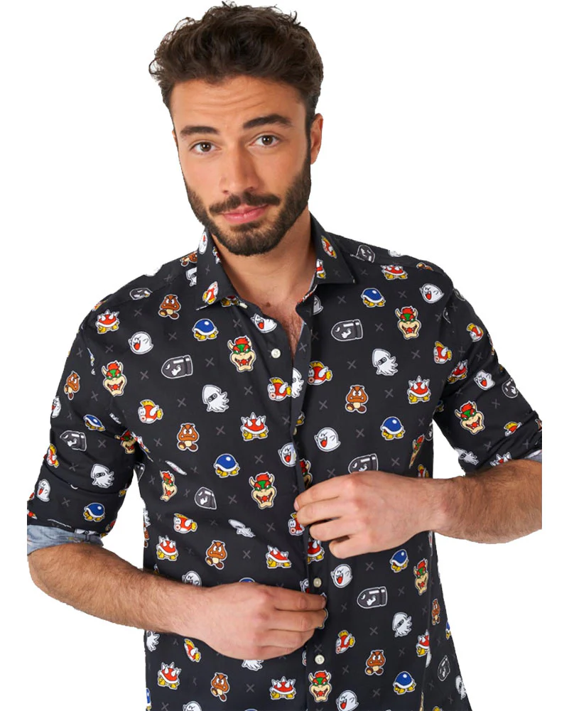 Opposuit Super Mario Bad Guys Mens Shirt - Image 6