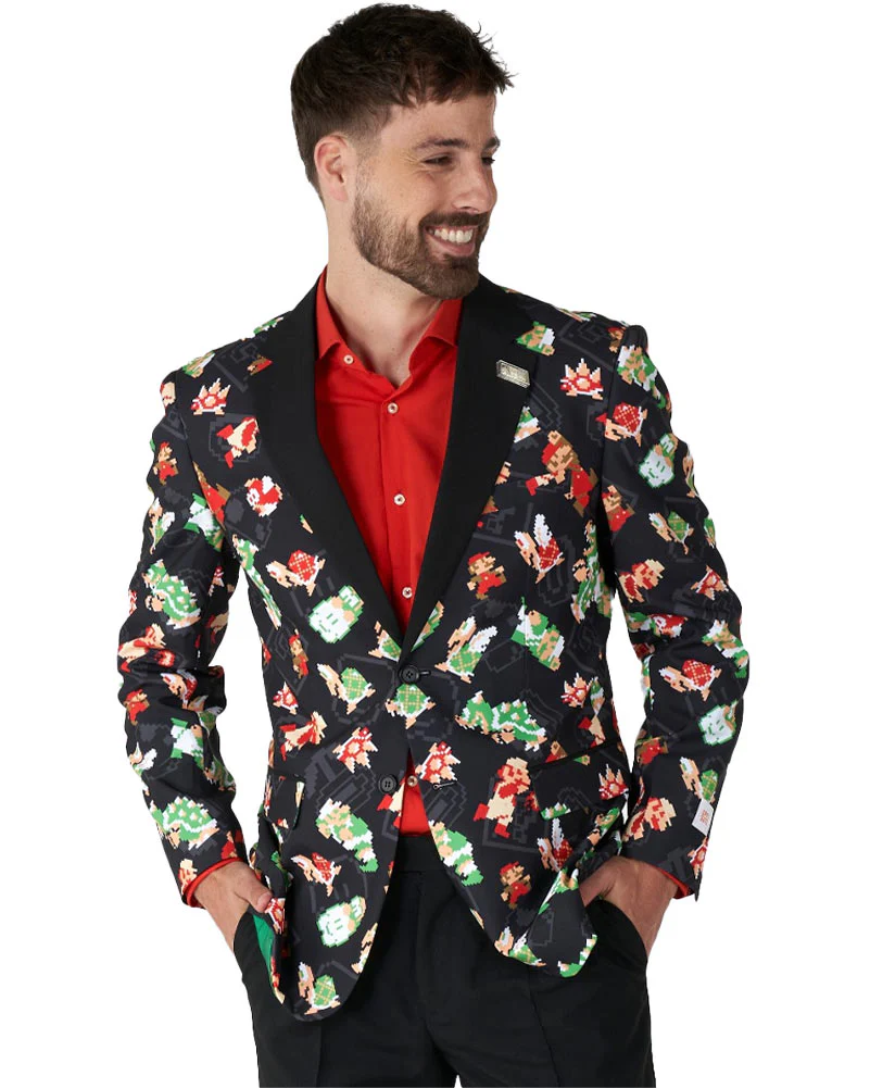 Opposuit Super Mario Bros Mens Blazer - Image 2