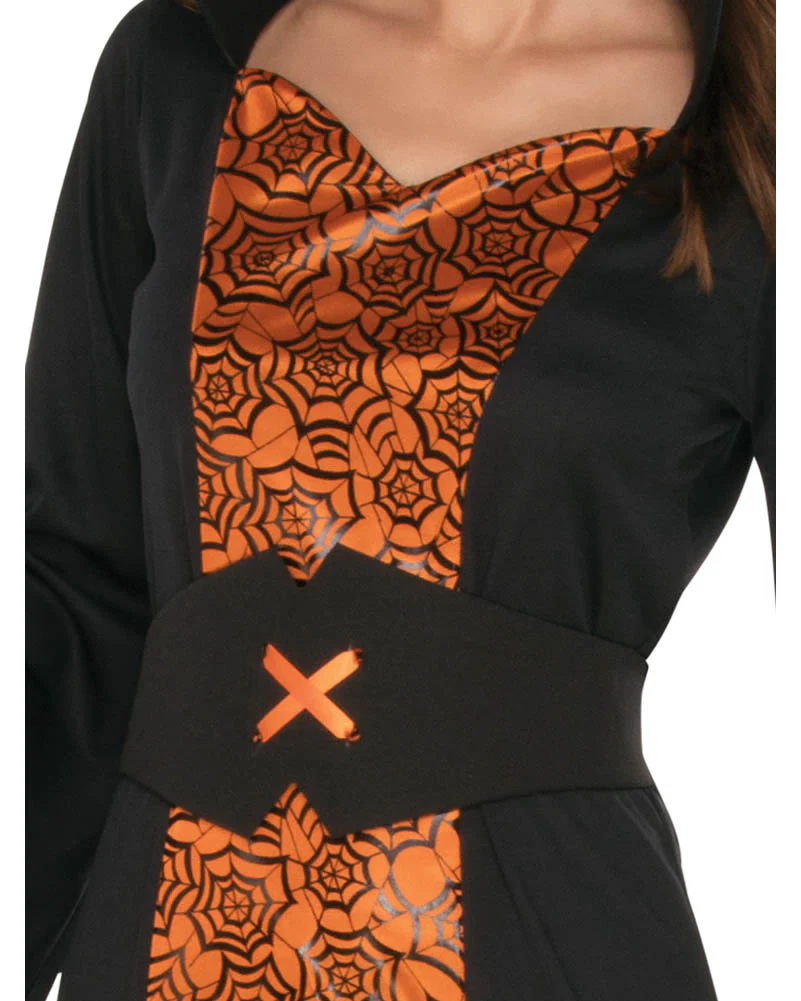 Orange and Black Witch Womens Costume - Image 2