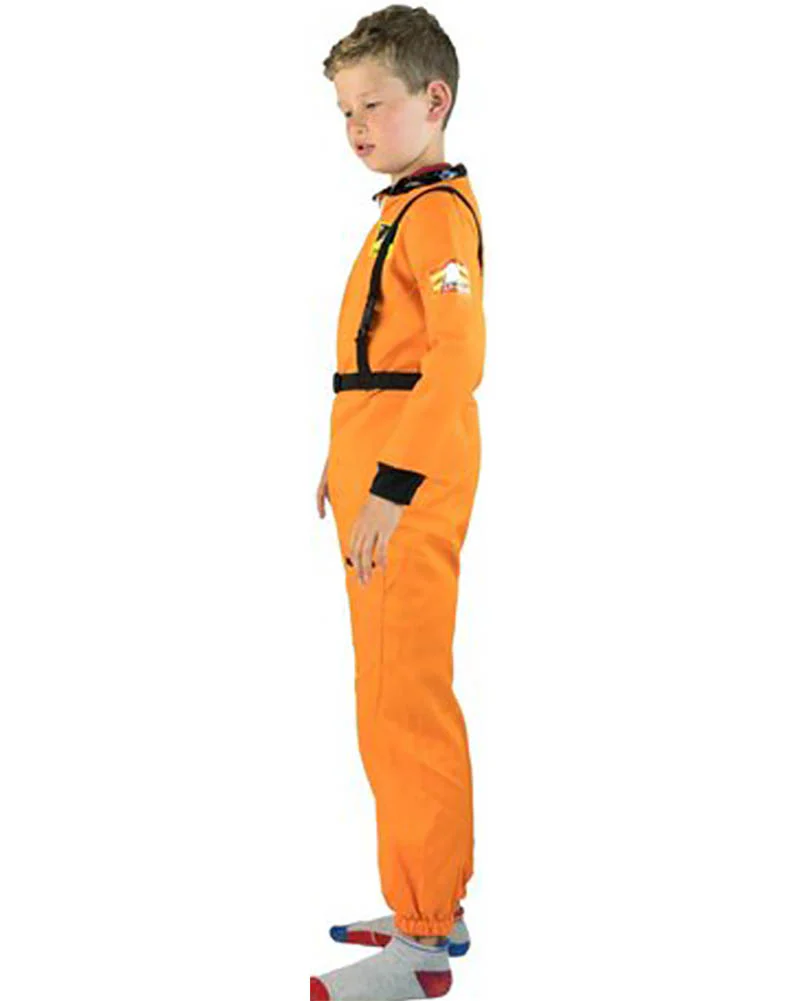 Orange Astronaut Kids Costume - Image 3