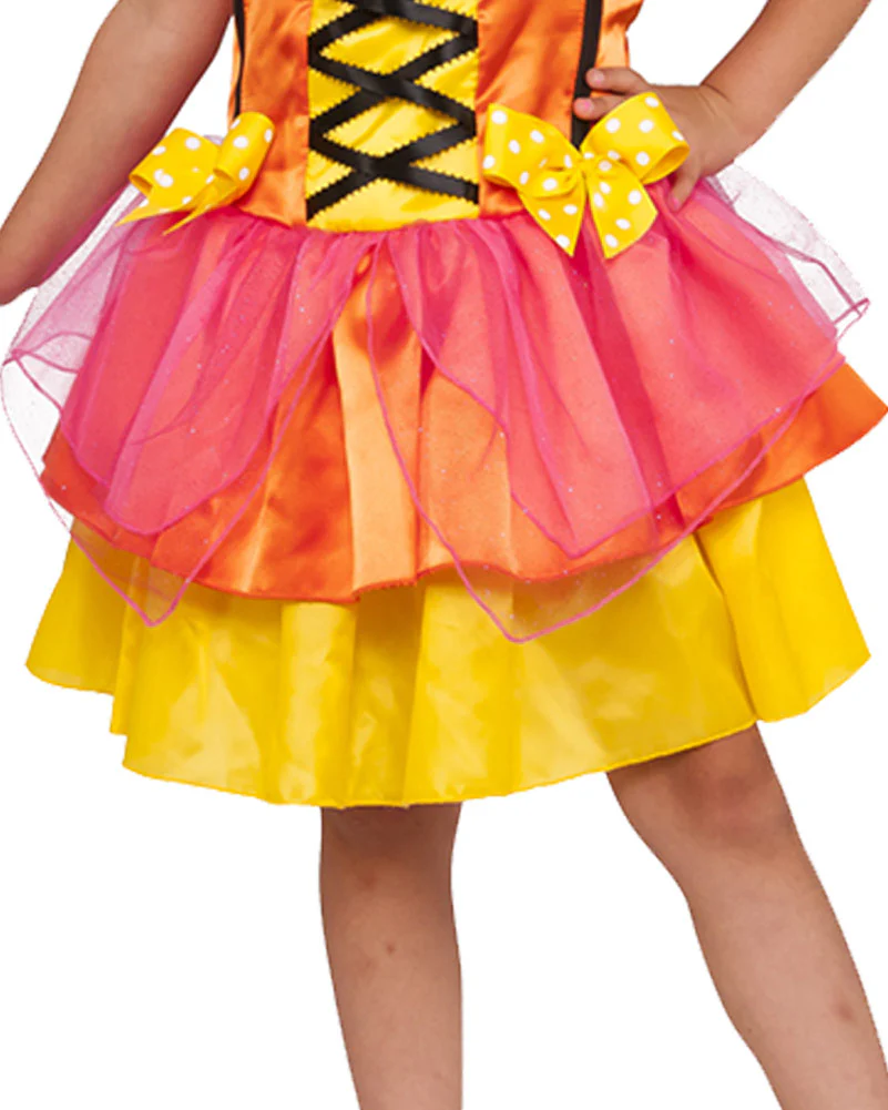Orange Glittery Butterfly Girls Costume - Image 4