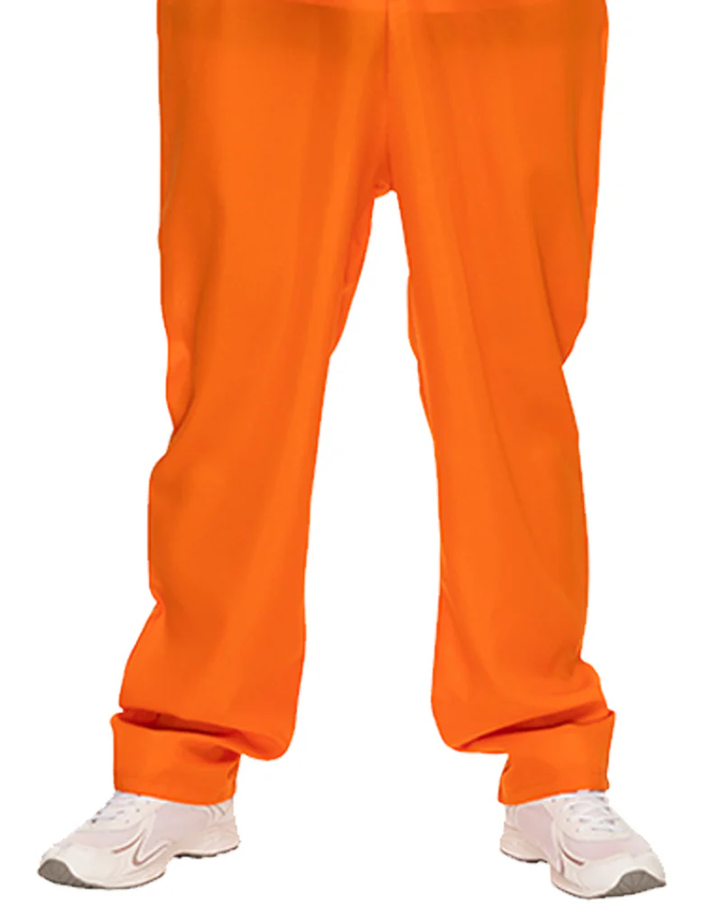 Orange Prisoner Jumpsuit Adult Plus Size Costume - Image 5