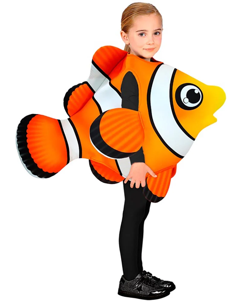 Orange Tropical Fish Kids Costume