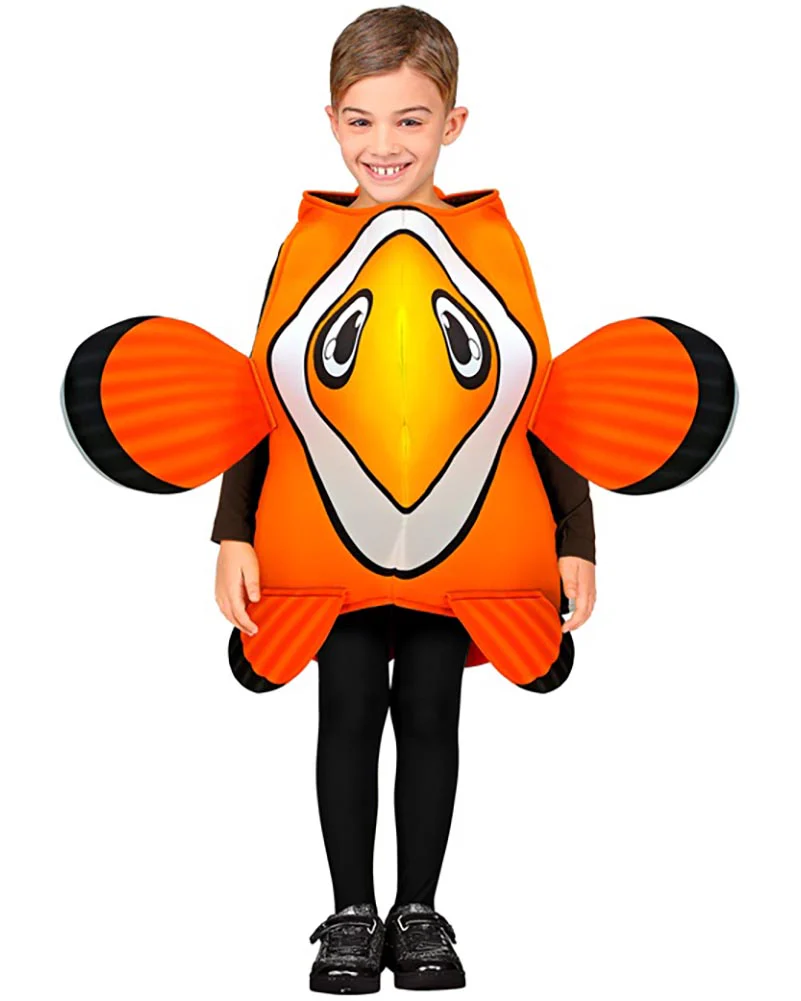 Orange Tropical Fish Kids Costume - Image 3