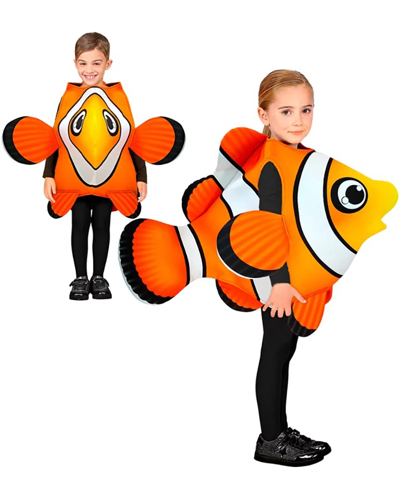 Orange Tropical Fish Kids Costume - Image 4