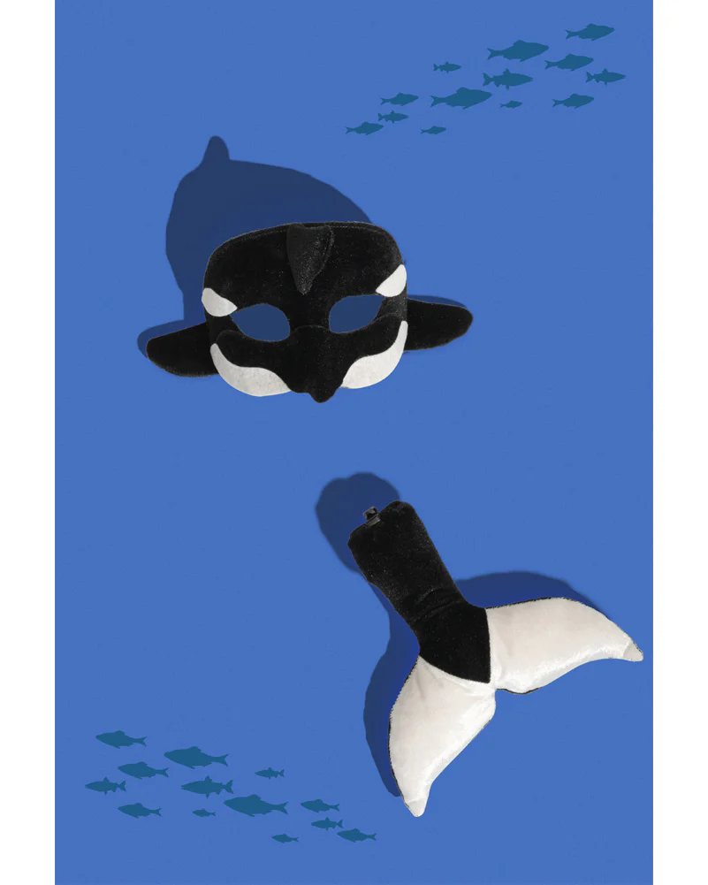 Orca Animal Mask and Tail Set - Image 3