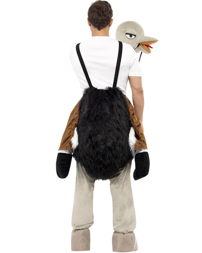 Ostrich Ride On Mens Costume - Image 4