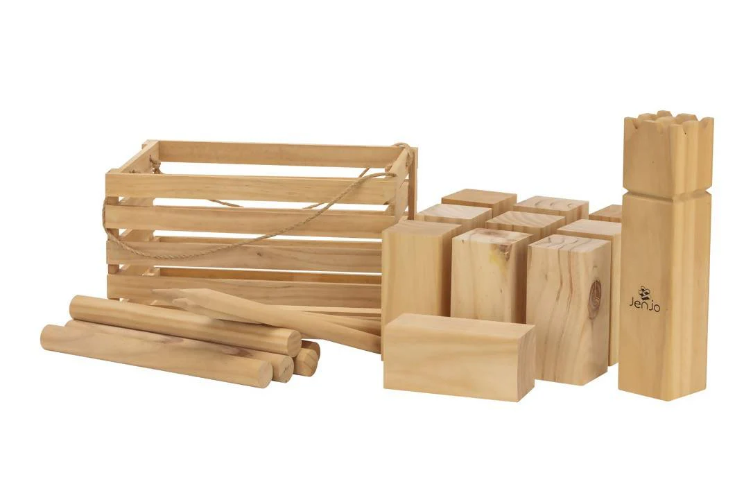 Outdoor Wooden Kubb Lawn Game Set - Image 2