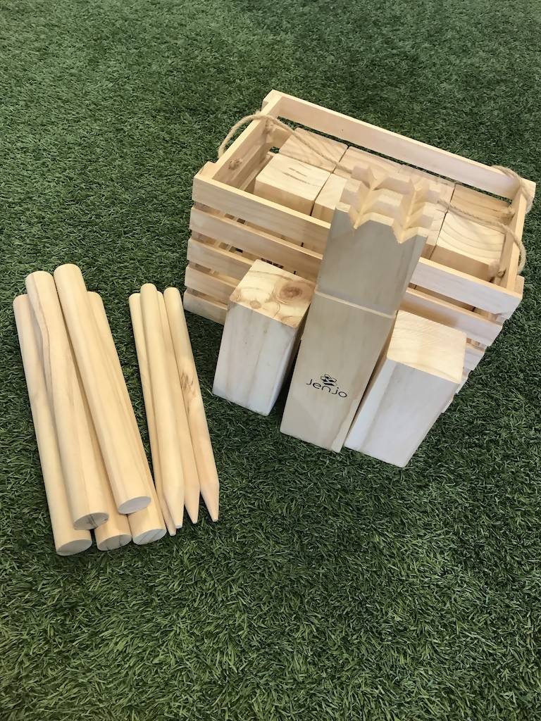 Outdoor Wooden Kubb Lawn Game Set - Image 4