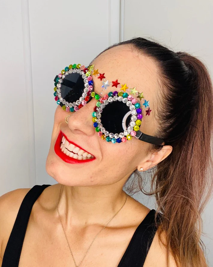 Over The Rainbow Jewelled Glasses - Image 2