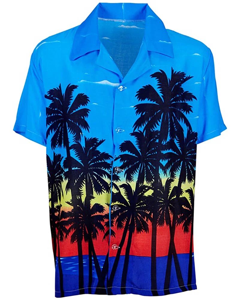 Palm Beach Hawaiian Mens Shirt - Image 3