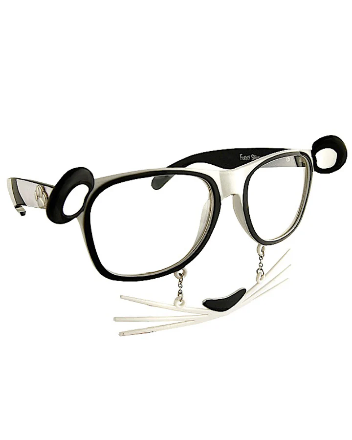 Panda Glasses with Whiskers