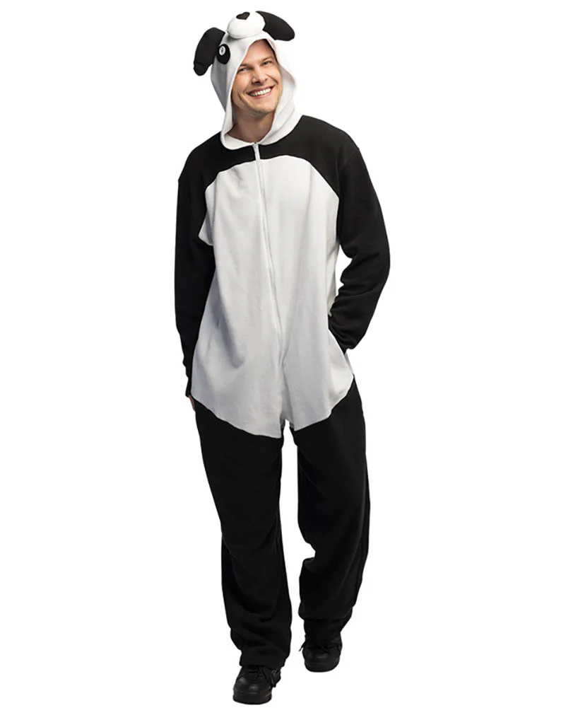 Panda Jumpsuit Adult Costume - Image 2