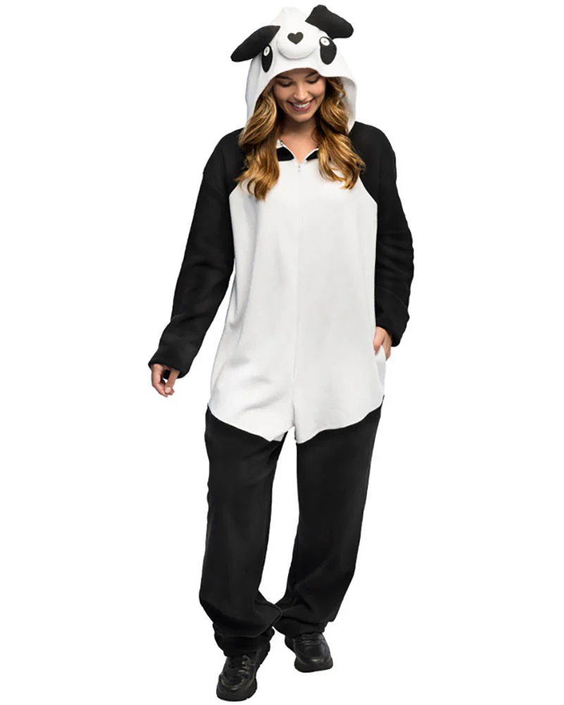 Panda Jumpsuit Adult Plus Size Costume - Image 3