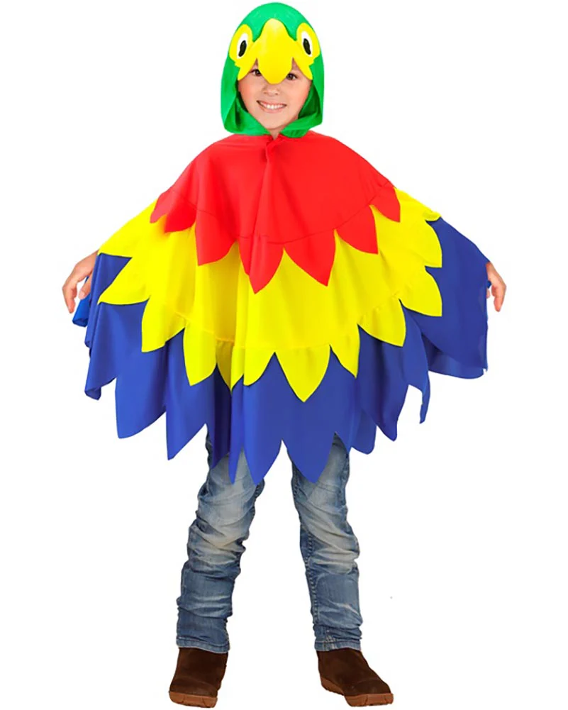 Parrot Poncho Kids Costume - Image 2