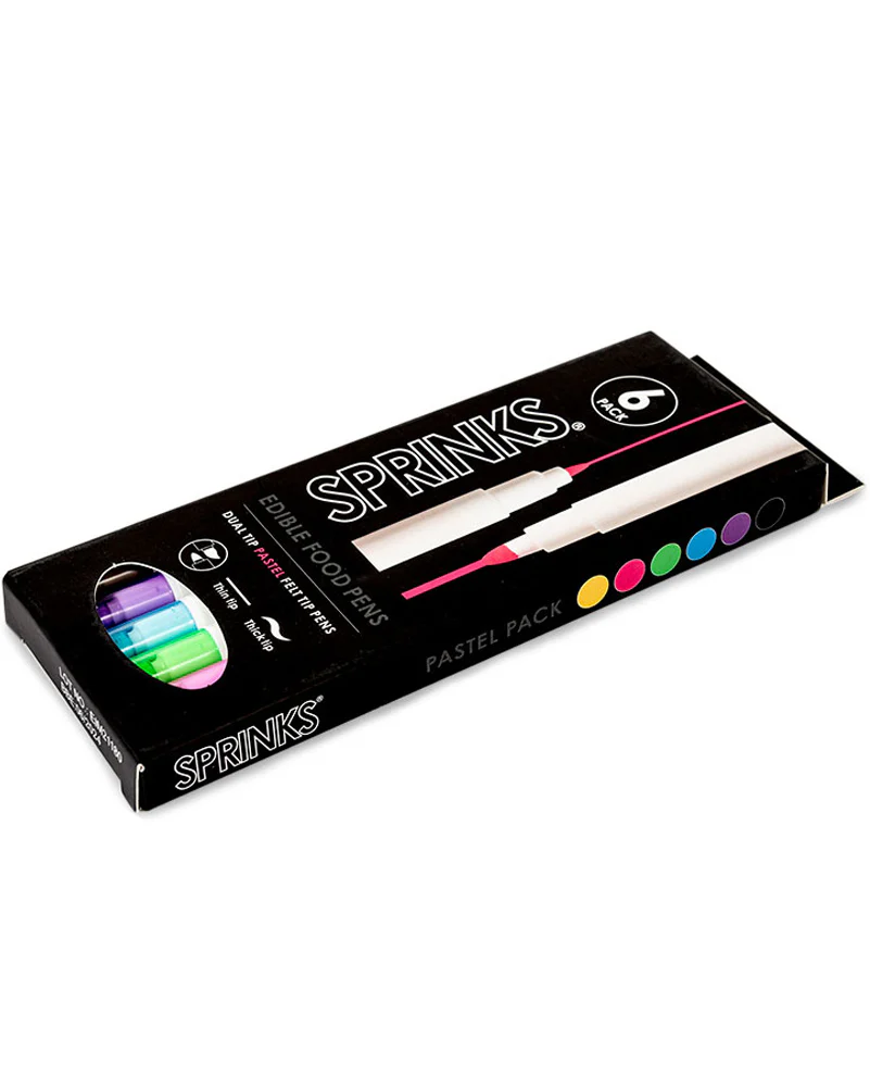 SPRINKS Pastel Colours Edible Food Pens Pack of 6 - Image 2