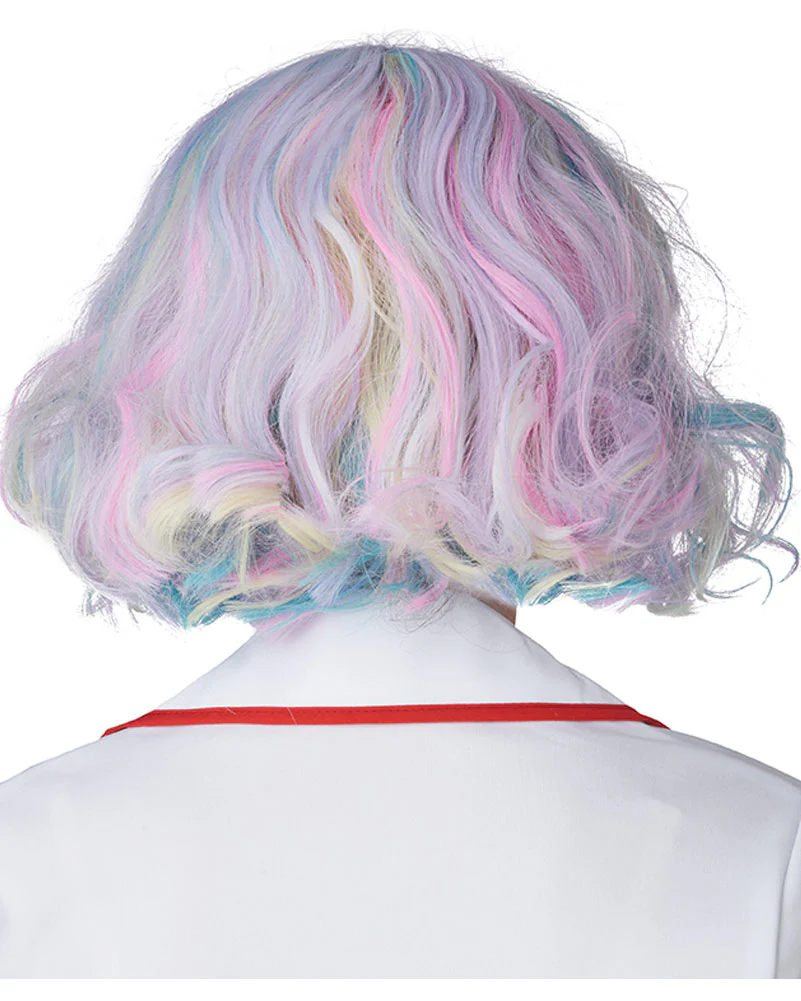 Pastel Rainbow Short Bob Wig - Image 3