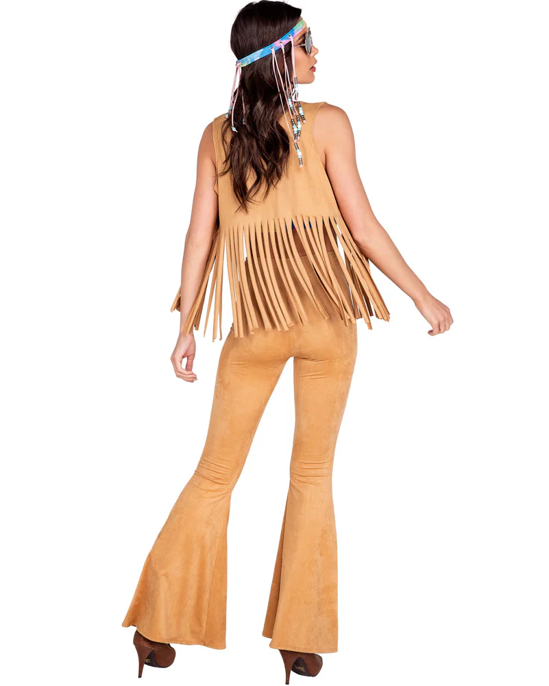 60s Peace and Love Hippie Womens Costume - Image 2