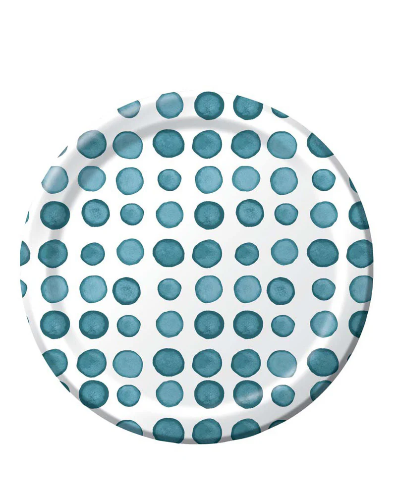 Peacock Spot Lunch Paper 20cm Plates Pack of 8