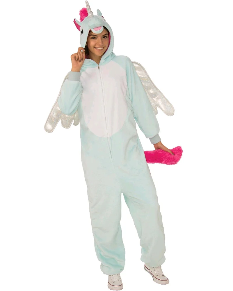 Pegacorn Furry Jumpsuit Adult Costume - Image 2