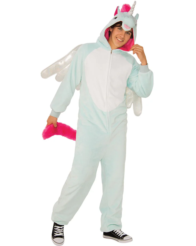 Pegacorn Furry Jumpsuit Adult Costume - Image 3