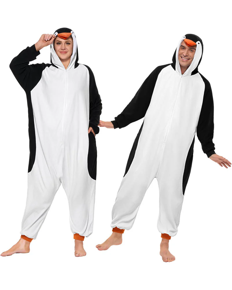 Penguin Hooded Adult Jumpsuit
