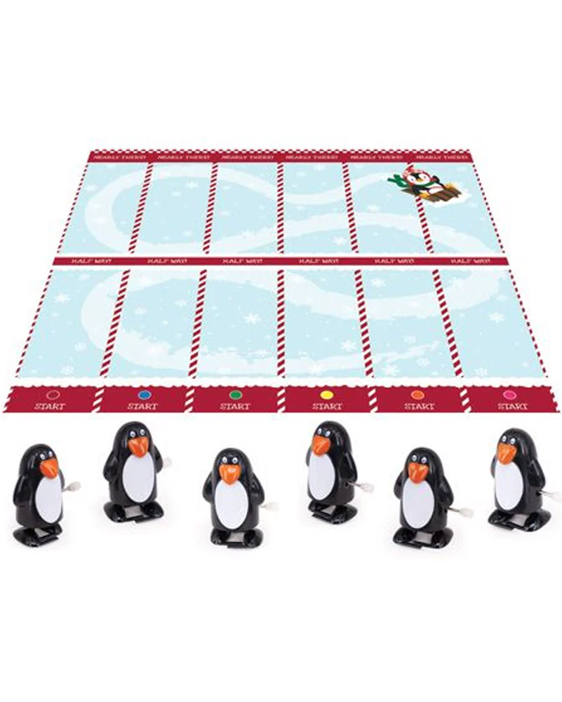 Penguin Racing Christmas Crackers Pack of 6 - Image 2