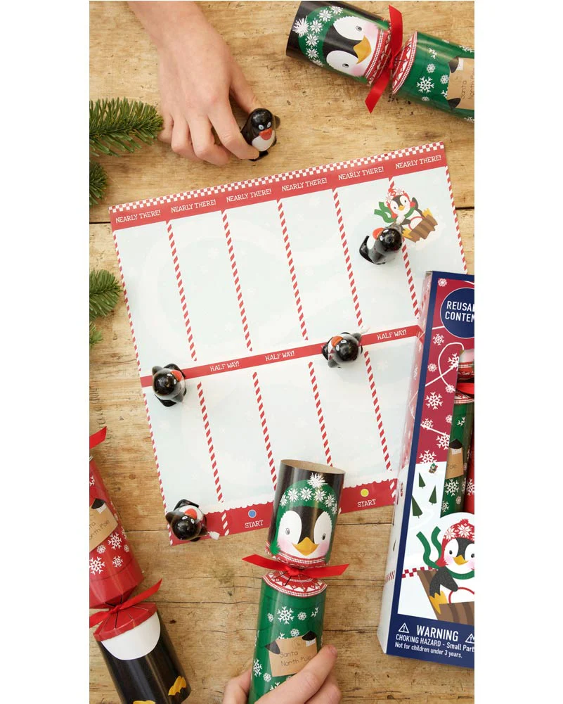Penguin Racing Christmas Crackers Pack of 6 - Image 4