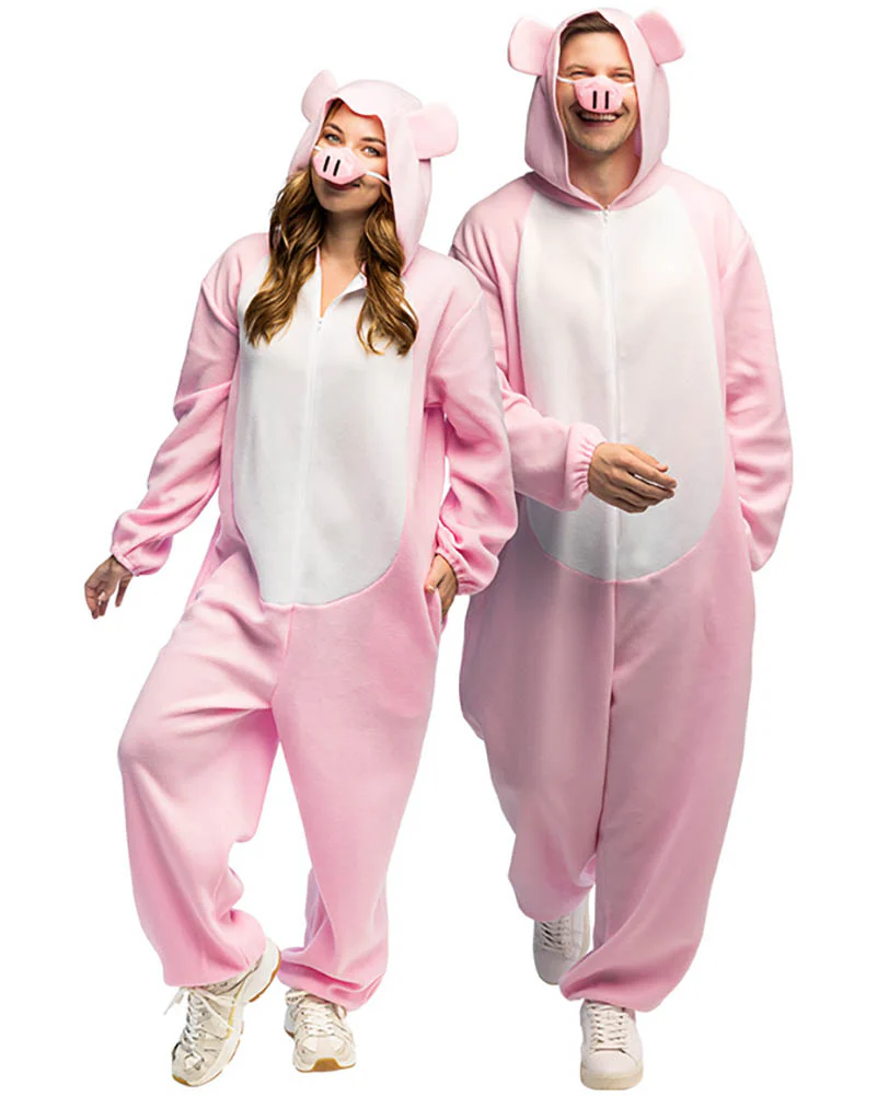 Pig Jumpsuit Adult Plus Size Costume