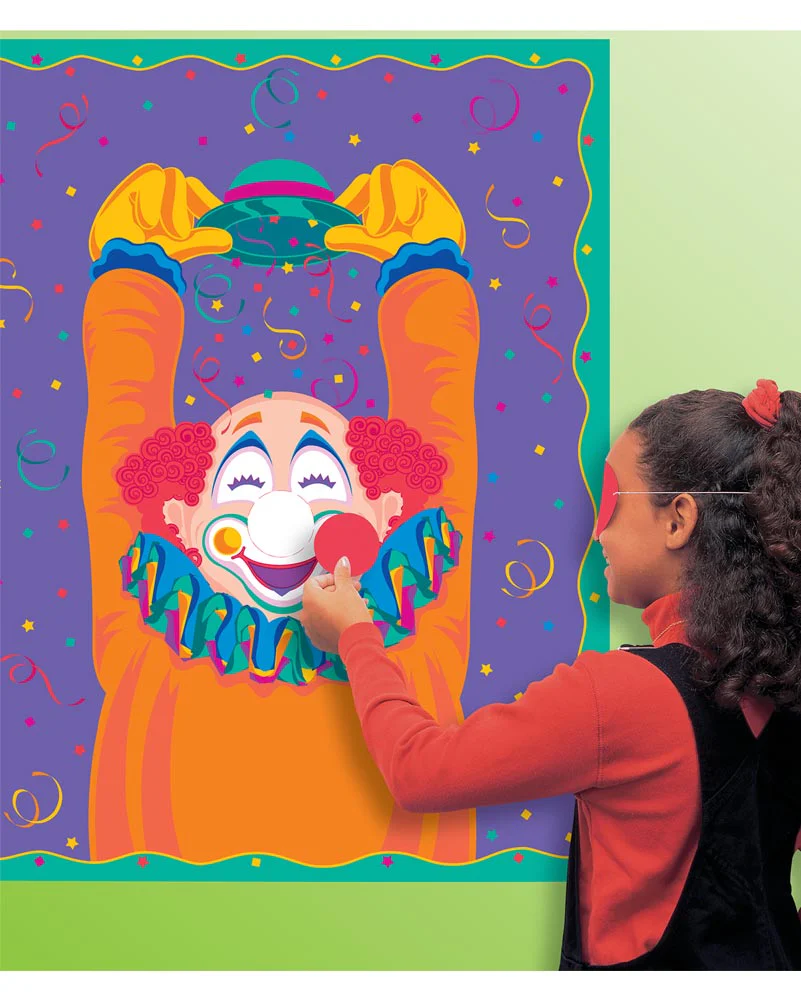 Pin the Nose on the Clown Party Game - Image 2