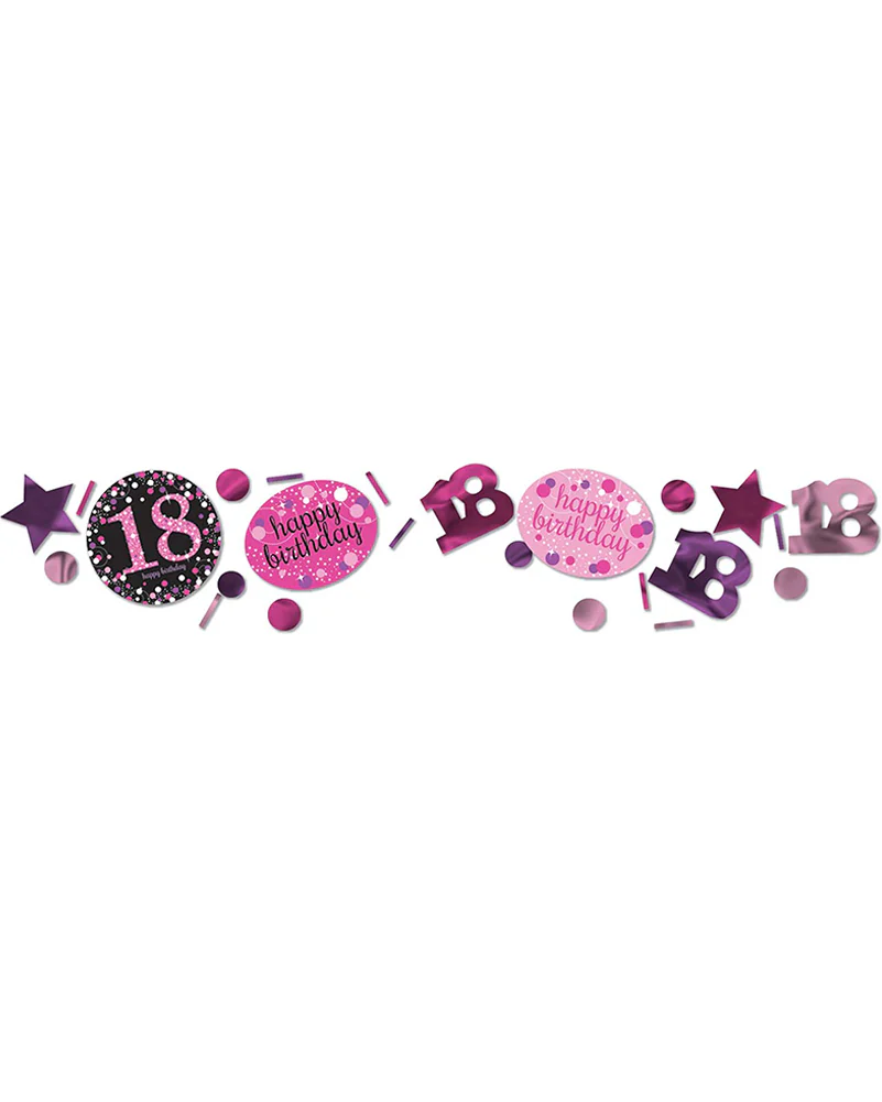 Pink Celebration 18th Confetti 34g