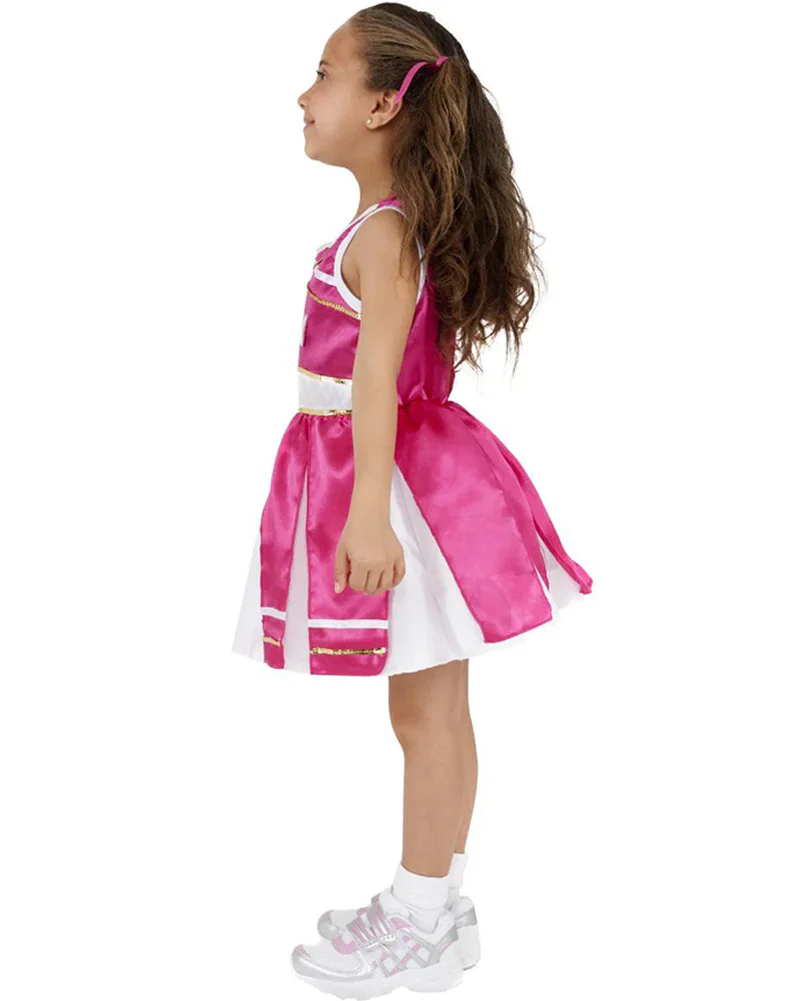 Pink Cheerleader Kids Costume - Image 2