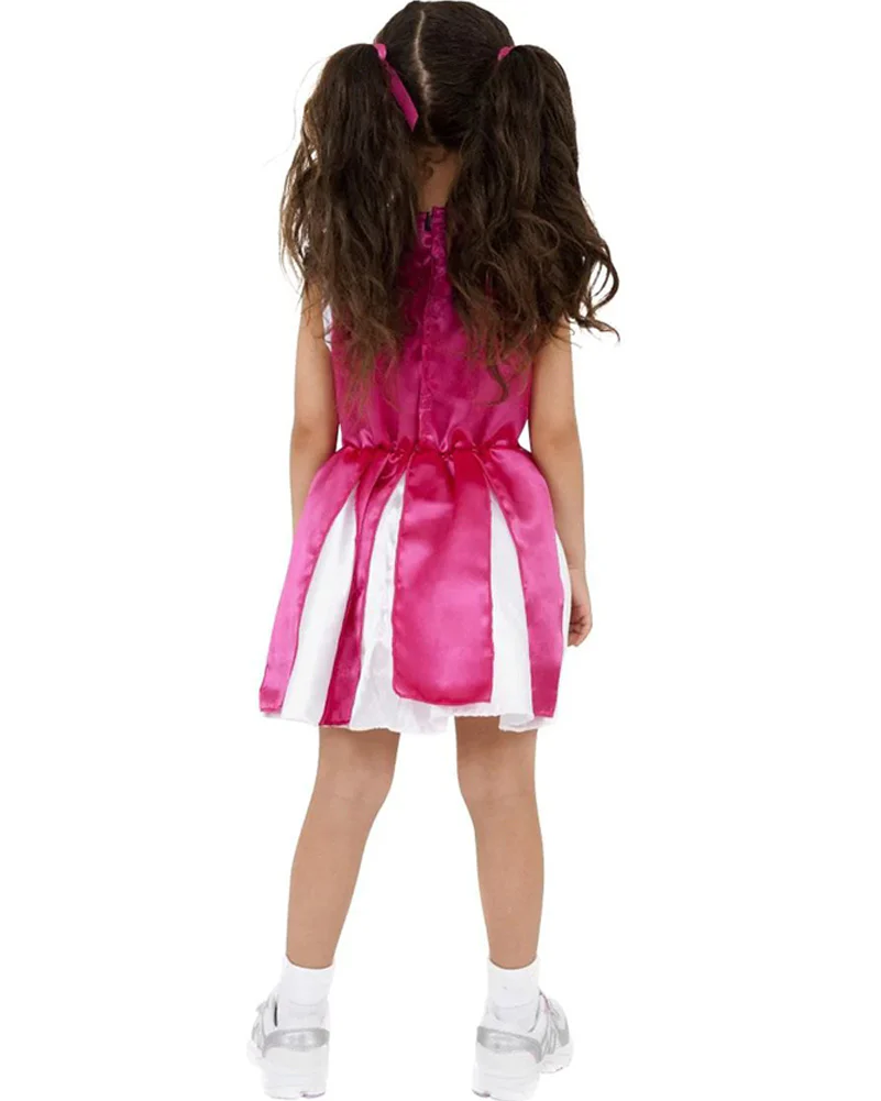 Pink Cheerleader Kids Costume - Image 3