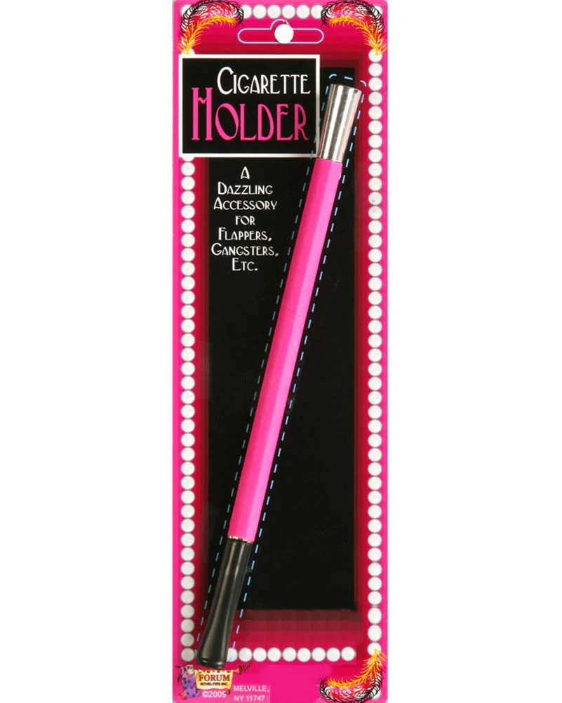 Pink Flapper Cigarette Holder 34cm - Image 2