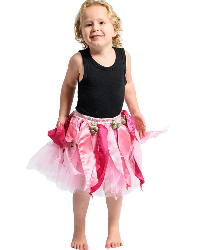 Pink Gum Blossom Deluxe Kids Skirt - Image 3