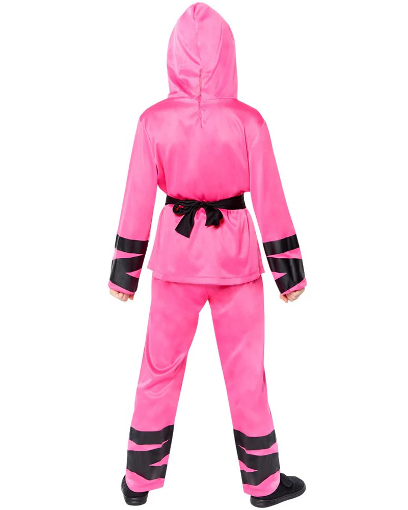 Pink Ninja Girls Costume 6-8 Years - Image 3