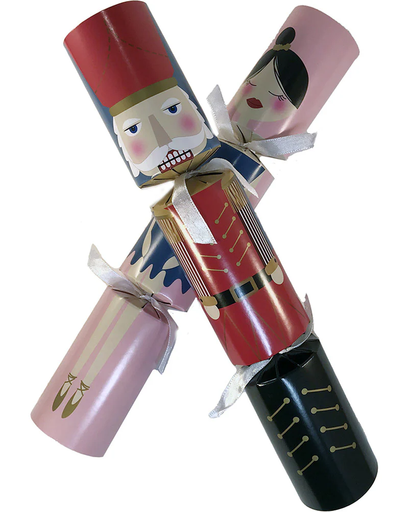 Pink Nutcracker Ballet Foil Christmas Crackers Pack of 6 - Image 2