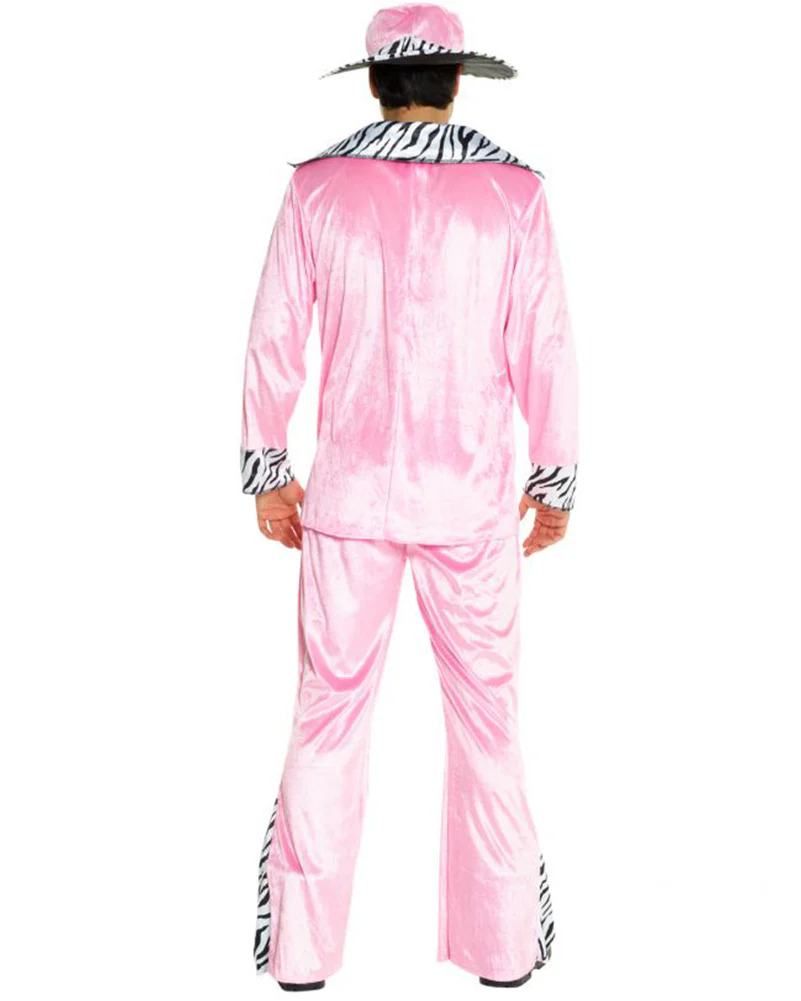 Pink Pimp Daddy Mens Costume - Image 2