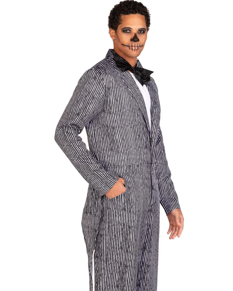 Pinstriped Nightmare Skeleton Mens Costume - Image 3